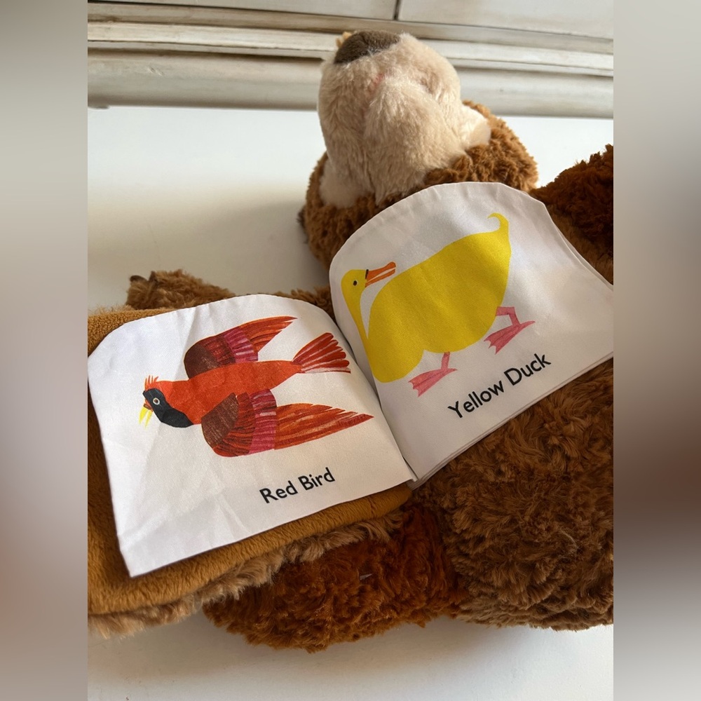 10" Eric Carle Zoobies Brown Bear “What do you see”Plush Story Book Stuffed Toy - Picture 8 of 11